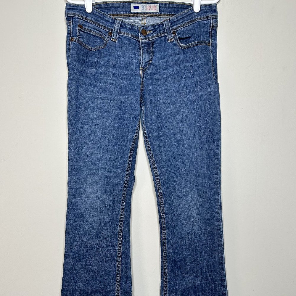 Levi's Demi Curve Denim Jeans Women's 13M Low Rise Flared Hem Blue Pants Casual
